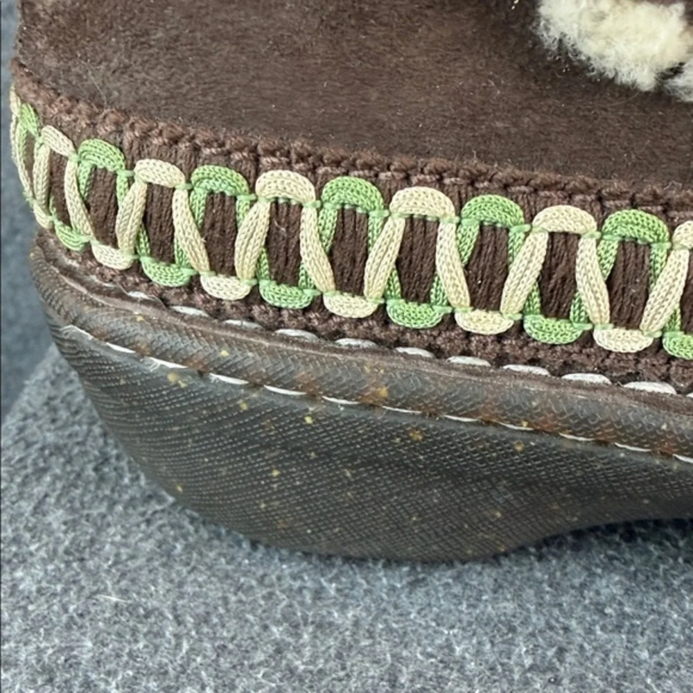 UGG Cove‎ Women's Chocolate Brown Shearling Boots Size 8